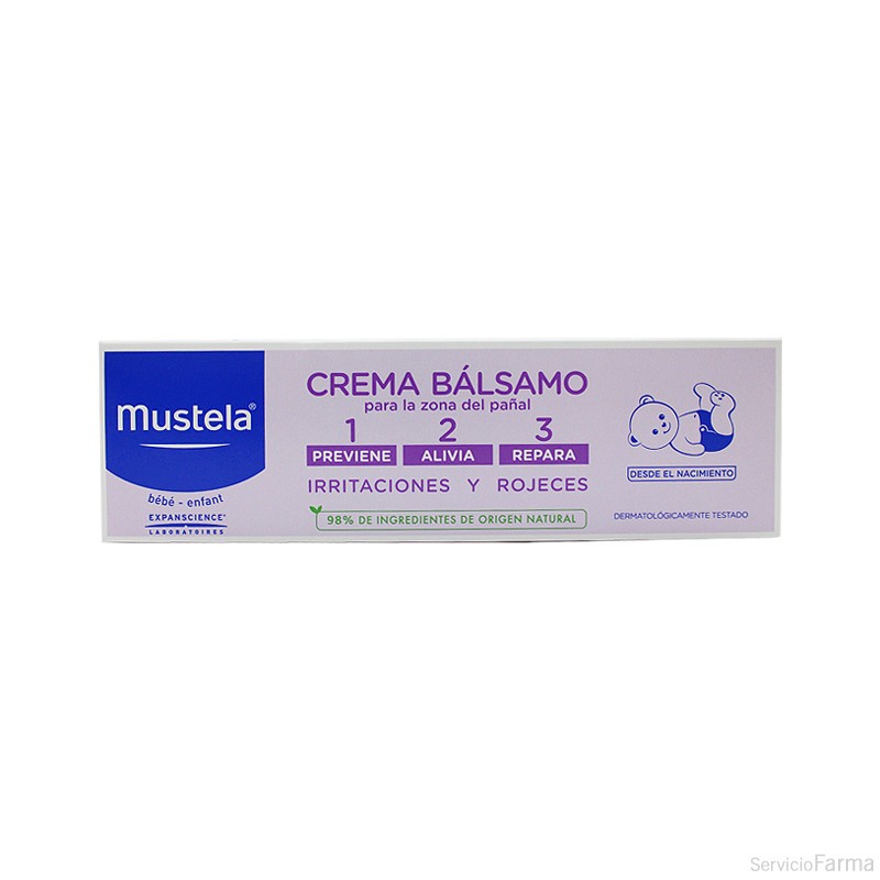 Compra online Mustela Crema Bálsamo 1,2,3 para el culito del bebé