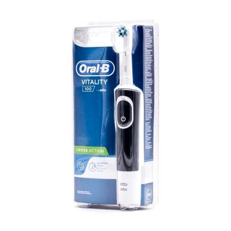 Oral B cepillo eléctrico vitality 100 duplo Blanco y negro