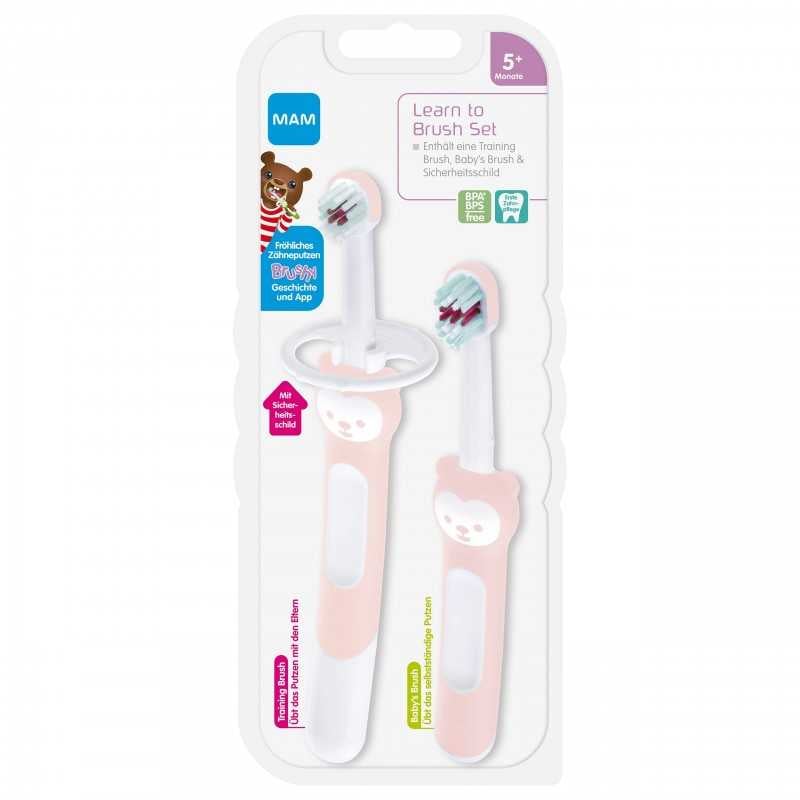 Set de cepillo de dientes para bebé (3 unidades)